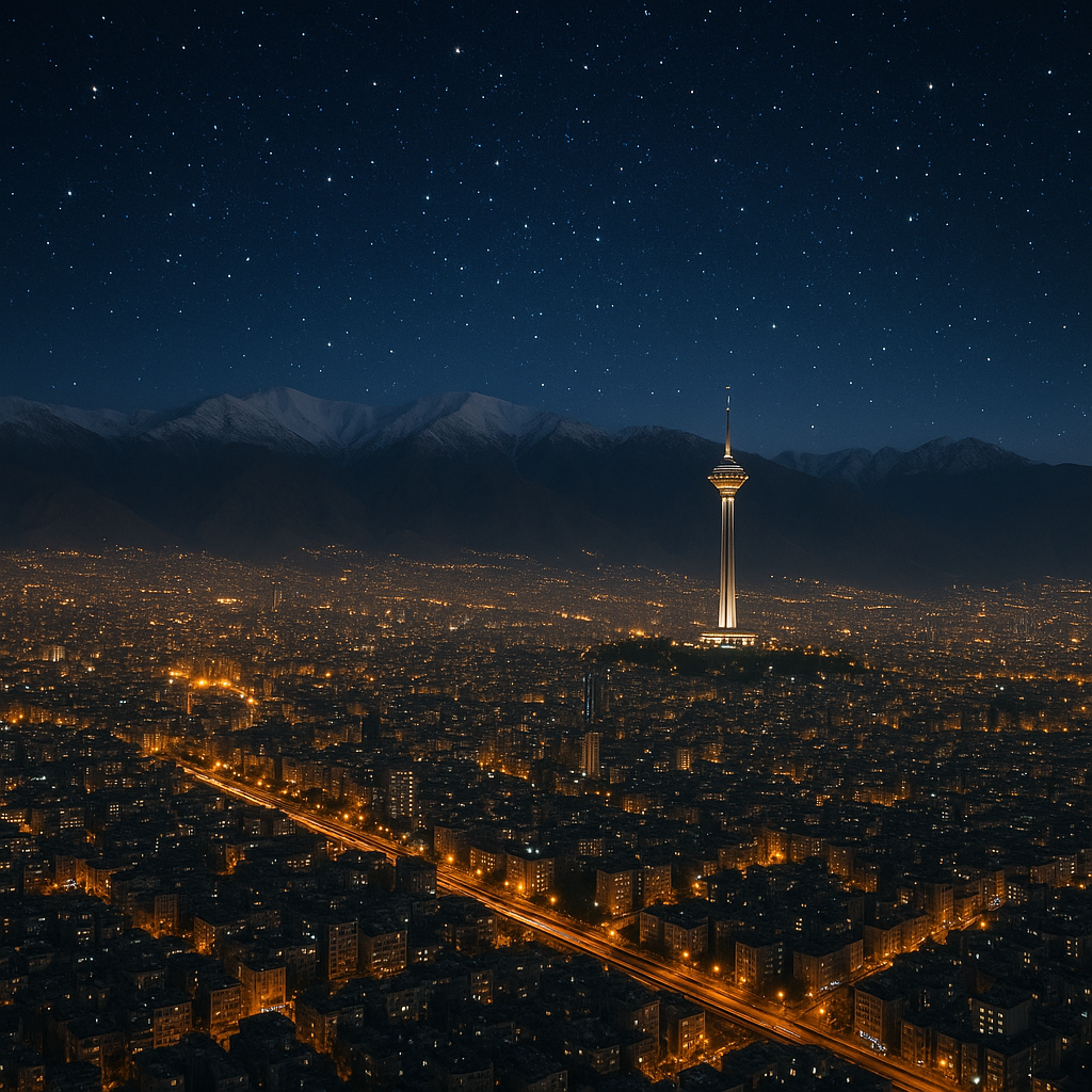 تهران در شب